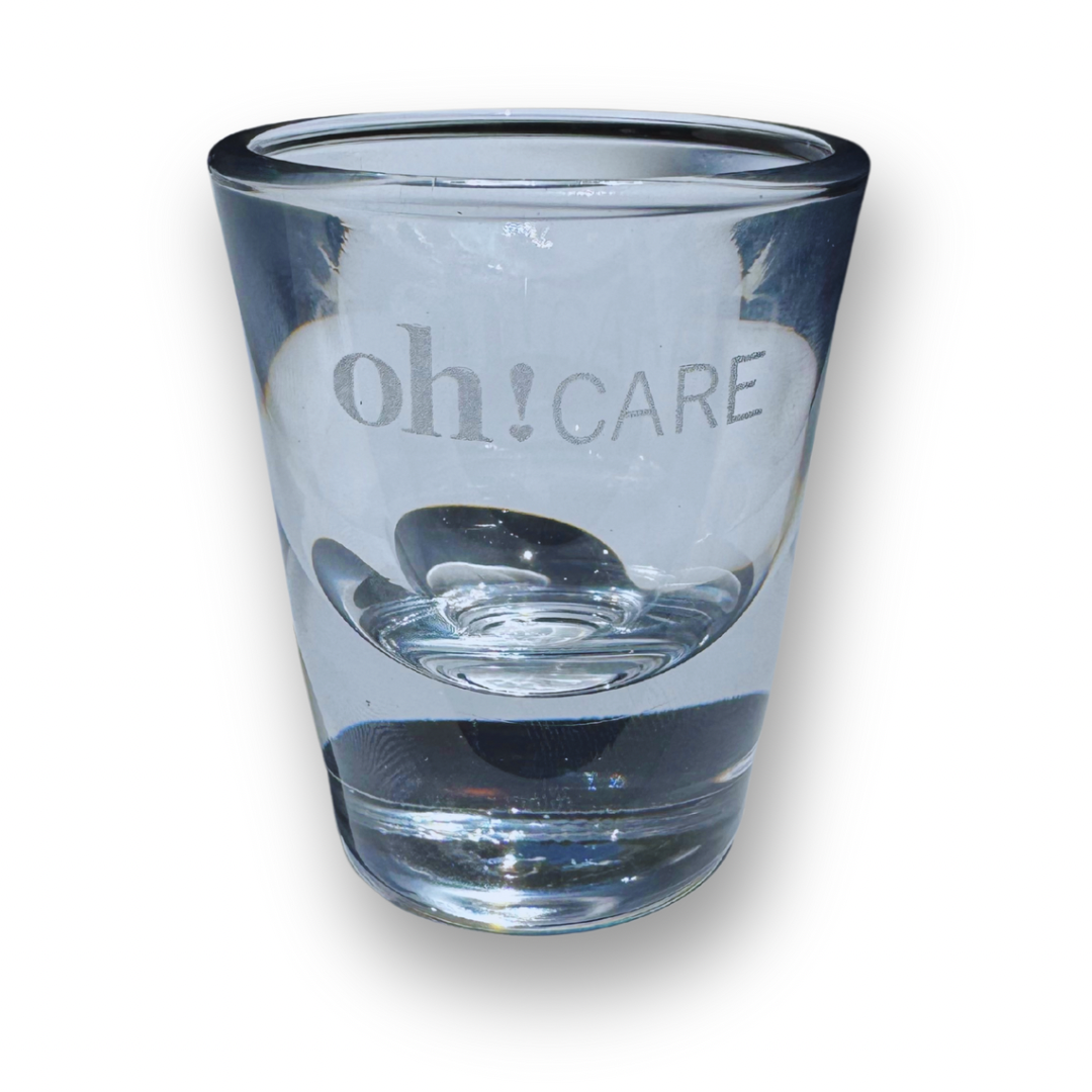oh care shot glass mouthwash