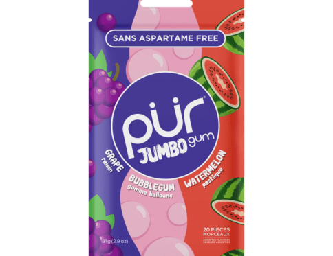 PUR JUMBO Grape Bubblegum Watermelon Gum