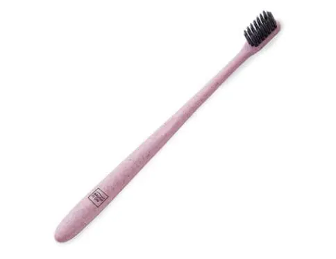 Wheat Straw Pink Toothbrush