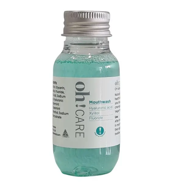 OH! Care Mouthwash Fluoride w/ Hyaluronic Acid 50ml travel size