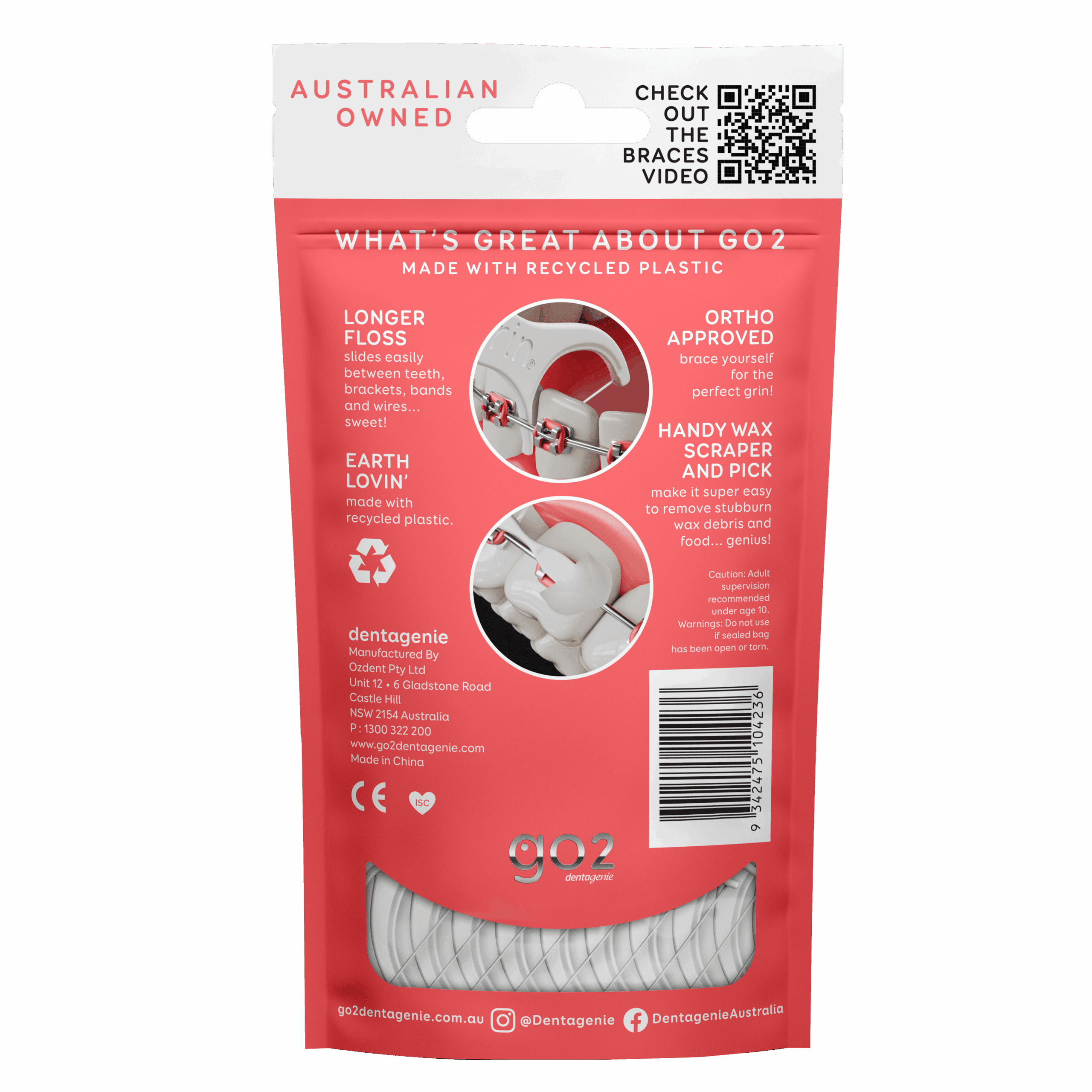 GO2 Dentagenie Braces Flossers 36pk -2