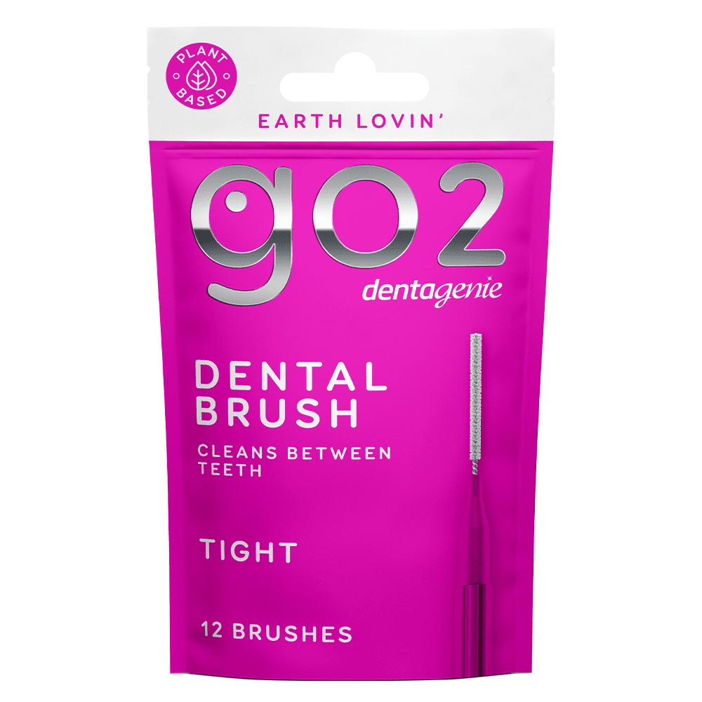 GO2 Dentagenie Dental Brush TIGHT (Pink) 12pk-1 GO2 Dentagenie Dental Brush Tight Pink
