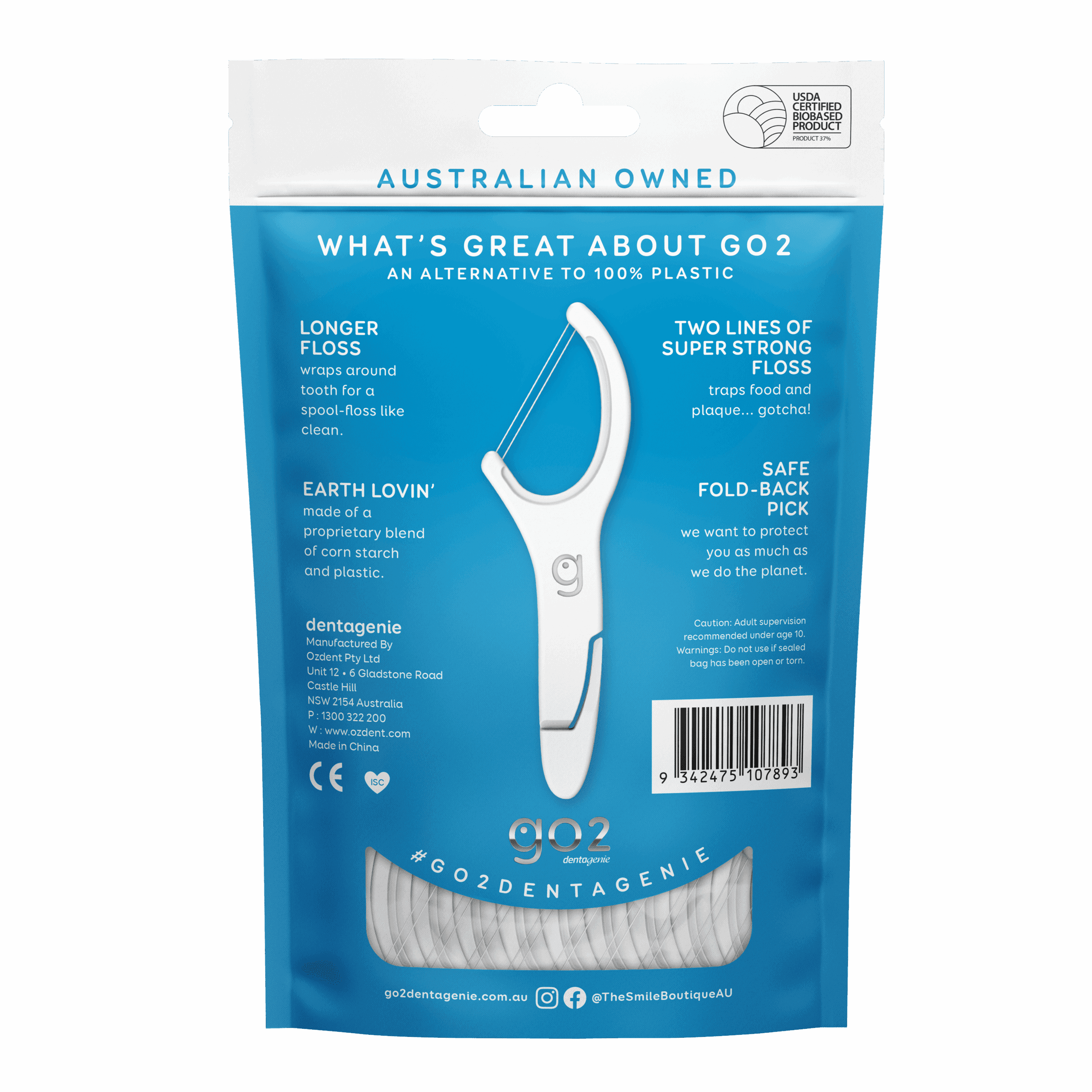 GO2 Dentagenie Double Flosspyx 36pk - Twice the Clean-2
