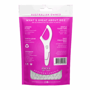 GO2 Dentagenie Smooth Flosspyx 36 pk - Gentle Floss Tape-2
