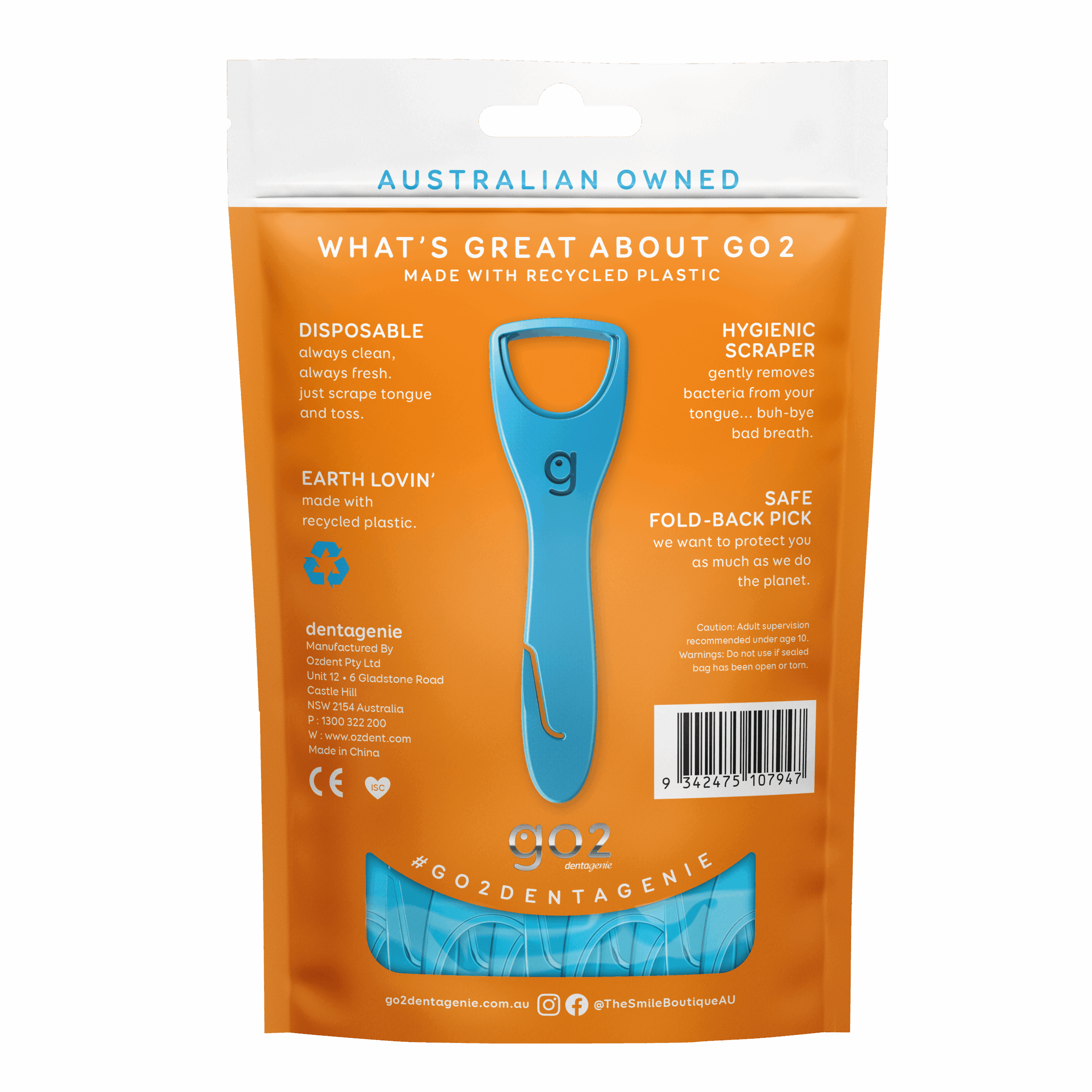 GO2 Dentagenie Tongue Cleaners Trial 4pk-2
