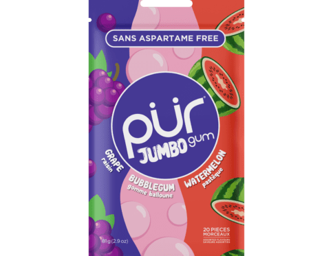 PUR JUMBO Grape Bubblegum Watermelon Gum