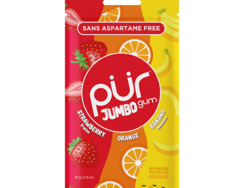 PUR JUMBO Strawberry, Orange & Banana Gum