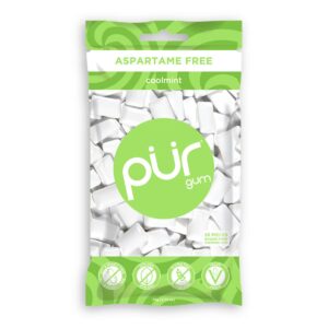 PUR Coolmint Chewing Gum 77g Bag