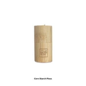 Compostable Dental Floss in Bamboo case