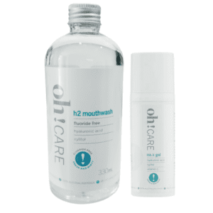 OH! Care BFF Duo Fluoride Free h2 Mouthwash & HA-X Gum Serum