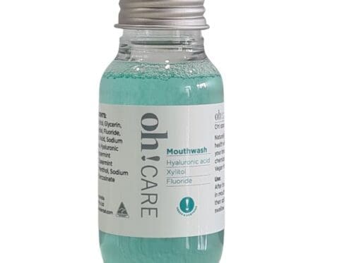 OH! Care Mouthwash Fluoride w/ Hyaluronic Acid 50ml travel size