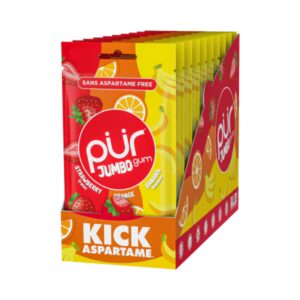 PUR JUMBO Strawberry, Orange & Banana Gum