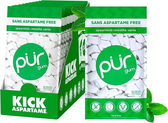 PUR Spearmint Chewing Gum