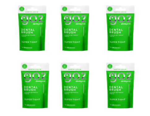 GO2 Dentagenie Dental Brush Super Tight Green 12x 12pc (Size 0)