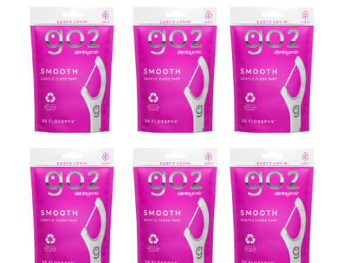 GO2 Dentagenie Smooth Flosspyx Minty 6x 36pc