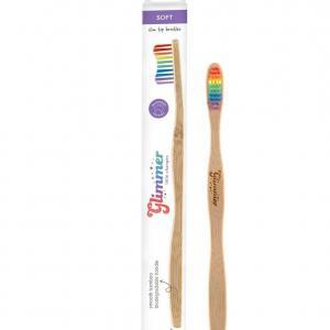 Glimmer Rainbow Bamboo Toothbrush
