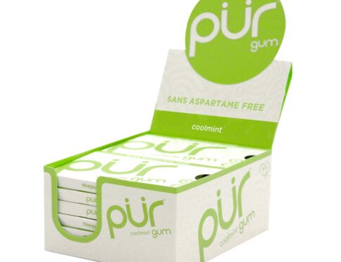 PUR Coolmint Chewing Gum 12.6g Box 12 blisters