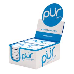 PUR Peppermint Chewing Gum Peppermint Chewing Gum